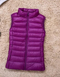 Women's Lightweight Down Vest with Packable Design Lifestyle