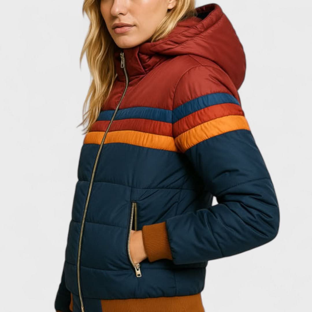 Women's Lightweight Waterproof Jacket with Water-Repellent Finish Back