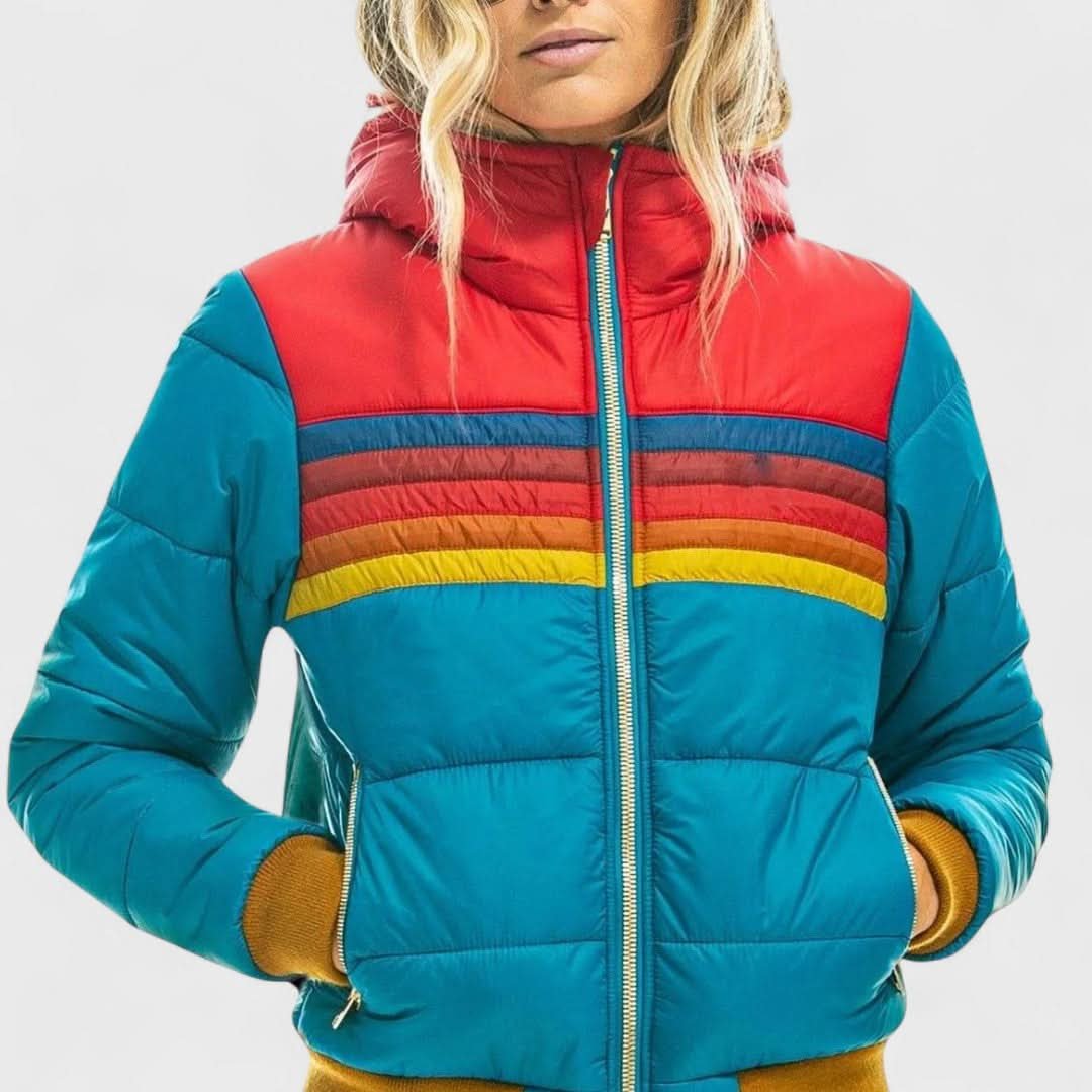 Women's Lightweight Waterproof Jacket with Water-Repellent Finish Detail