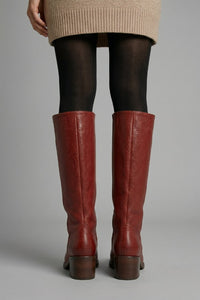 Women's Mid-Calf Orthopaedic Boots with Block Heel Back
