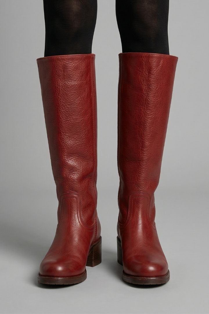 Women's Mid-Calf Orthopaedic Boots with Block Heel Detail
