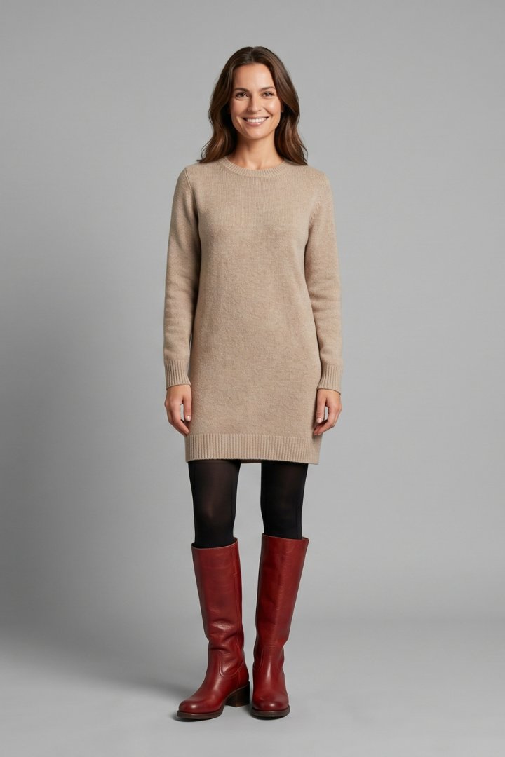 Women's Mid-Calf Orthopaedic Boots with Block Heel Front