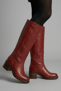 Women's Mid-Calf Orthopaedic Boots with Block Heel Side