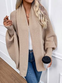 Women's Open Front Cardigan | Relaxed Batwing Drape Front