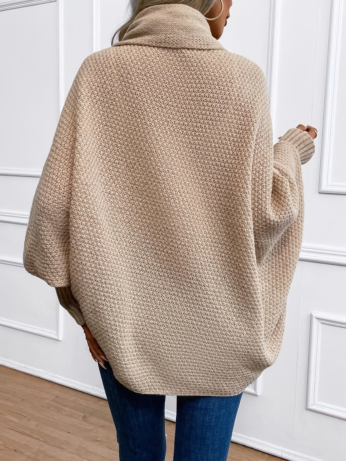 Women's Open Front Cardigan | Relaxed Batwing Drape Hero