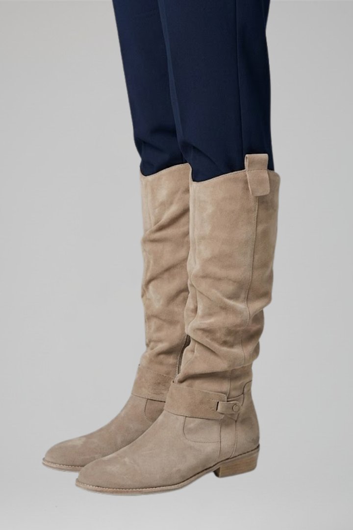 Women's Orthopaedic Knee-High Boots with Side Zip Back