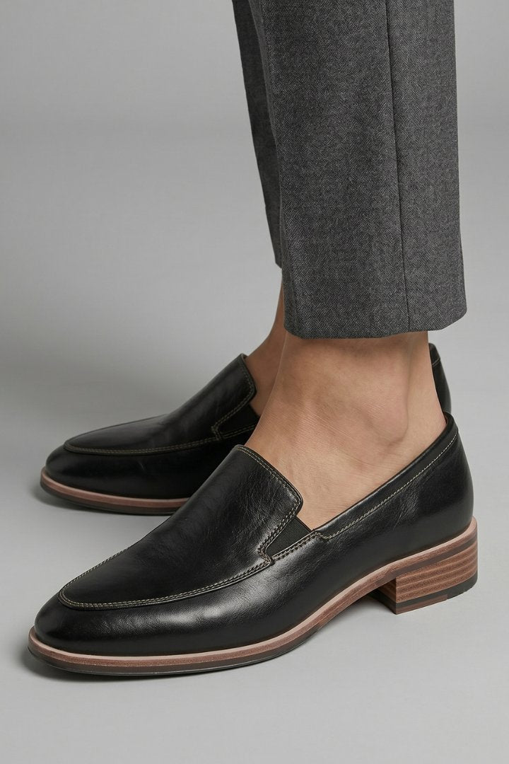 Women's Orthopaedic Loafers | Slip-On with Office Style Heel Side