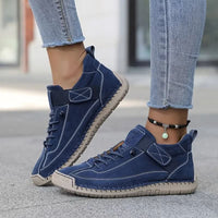 Women's Orthopedic Sneakers | Leather Slip On with Cushioned Sole Close Up