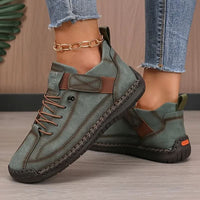 Women's Orthopedic Sneakers | Leather Slip On with Cushioned Sole Front