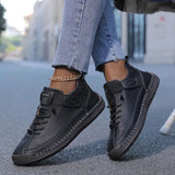 Women's Orthopedic Sneakers | Leather Slip On with Cushioned Sole