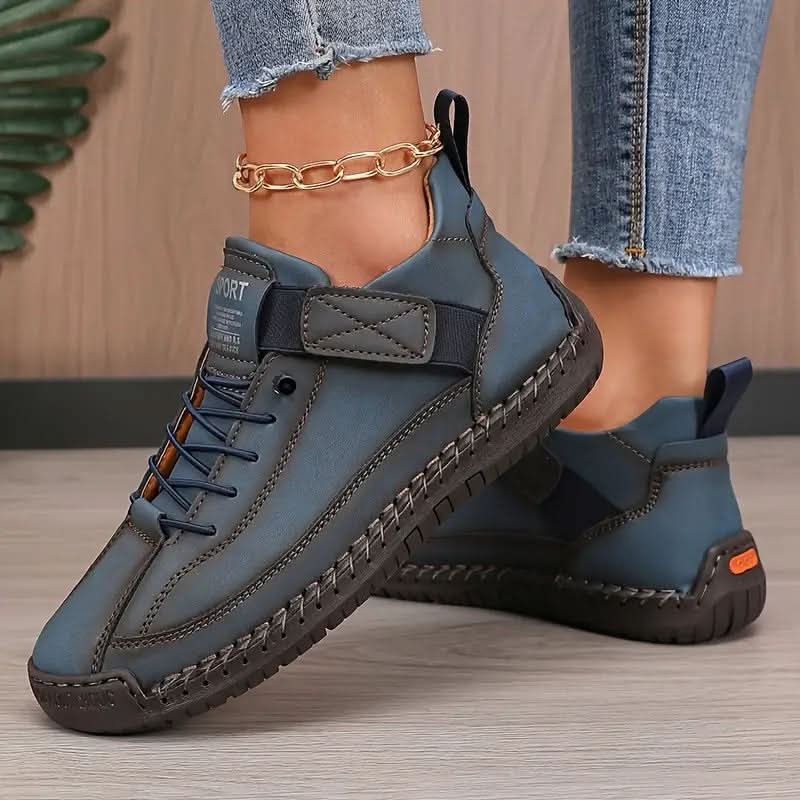 Women's Orthopedic Sneakers | Leather Slip On with Cushioned Sole Lifestyle