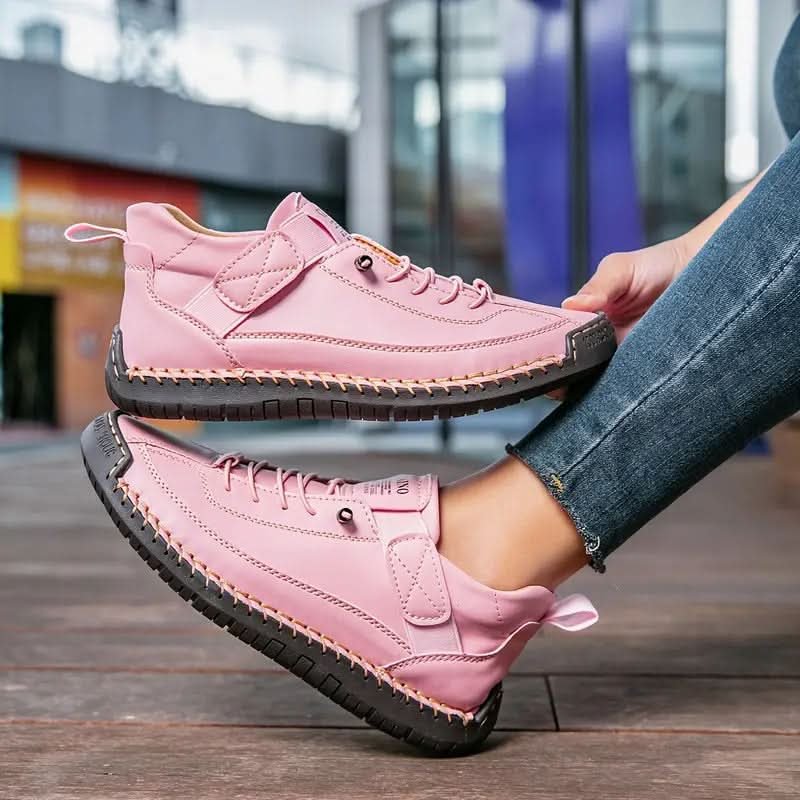 Women's Orthopedic Sneakers | Leather Slip On with Cushioned Sole View 11
