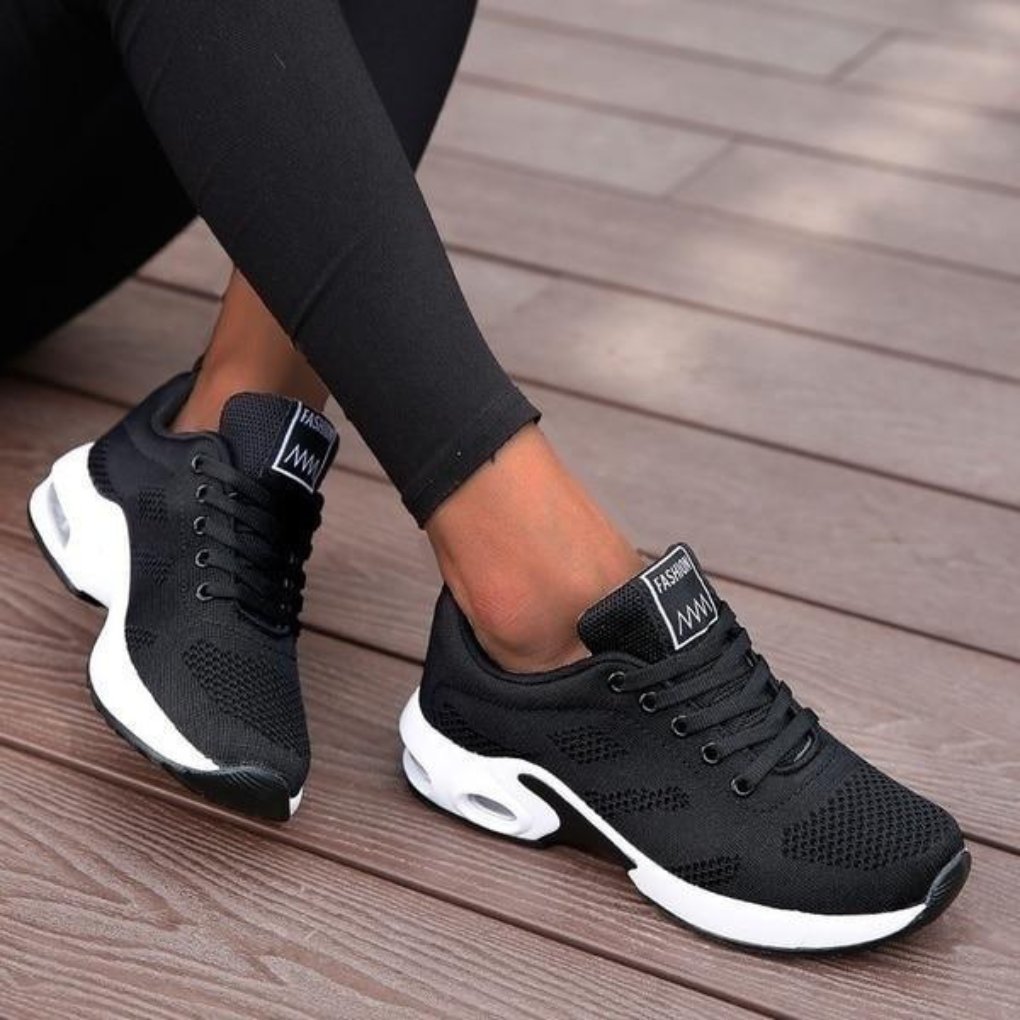 Women's Orthopedic Walking Shoes with Cushioned Arch Support Close Up