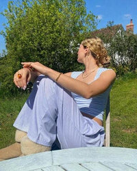 Women's Relaxed Fit Lightweight Lounge Trousers Side
