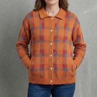 Women's Retro Check Sweater with Soft Knit Hero