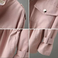 Women's Tailored Overcoat with Cinched Waist Detail