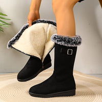 Women's Tall Boots | Fur Trim Cuff with Cosy Lining Hero