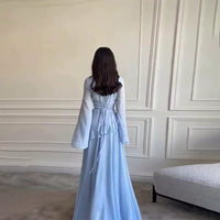 Women's Tiered Maxi Dress | Wedding Guest with Bell Sleeves Detail