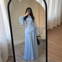 Women's Tiered Maxi Dress | Wedding Guest with Bell Sleeves Front