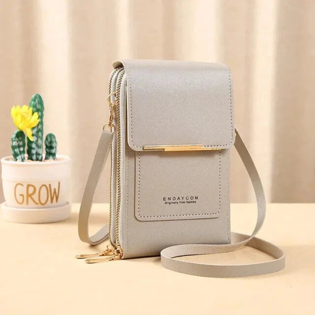 Women's Touch Screen Shoulder Bag with Phone Pocket Back