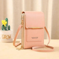Women's Touch Screen Shoulder Bag with Phone Pocket Side