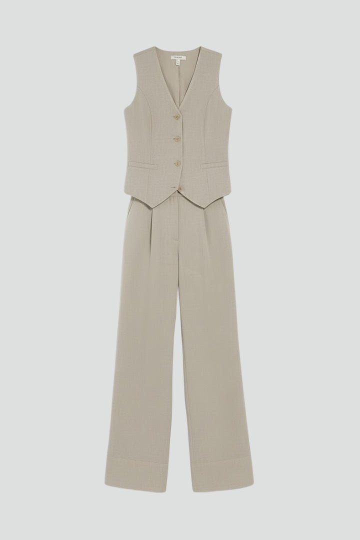 Women's Two Piece Set | V Neck Waistcoat with Trousers Hero