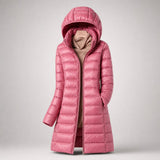 Women's Ultralight Down Jacket with Hooded Silhouette