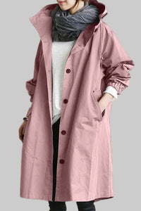 Women's Waterproof Rain Jacket | Oversized Fit with Adjustable Hood Full