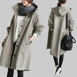 Women's Waterproof Rain Jacket | Oversized Fit with Adjustable Hood