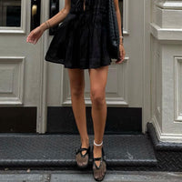 Women's Flat Shoes with Buckle Strap and Round Toe
